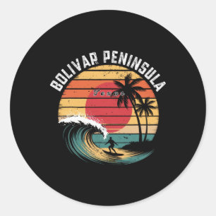 Adesivo Península de Bolivar Texas Praia Surf