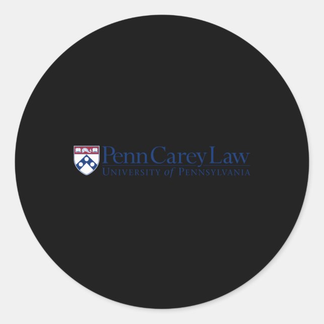 Adesivo Penn Quakers Carey Law (Frente)