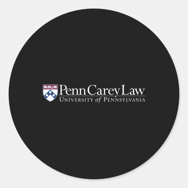 Adesivo Penn Quakers Carey Law Team Color (Frente)