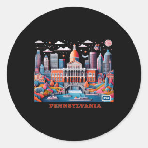 Adesivo Pennsylvania In Usa Sticker