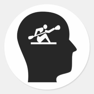 Adesivo Pensamento sobre Kayaking