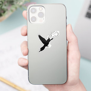 Adesivo Pensamentos Voadores: Laptop Personalizado da Cock