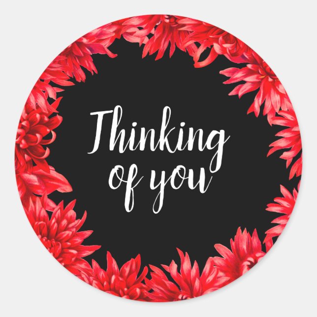Adesivo Pensando em você (Frente)