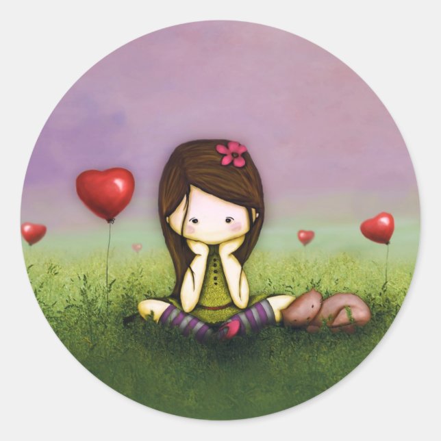 Adesivo Pensando em você (Frente)