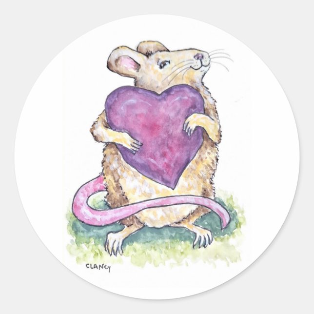 Adesivo Pensando em Você com Amor (Frente)