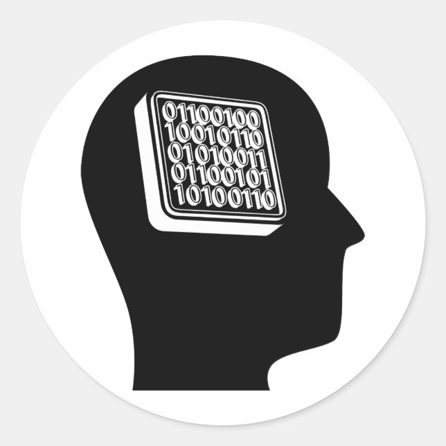 Adesivo Pensando na engenharia de software (Frente)