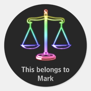 Adesivo Pense em Justiça - Vinheta de Direito