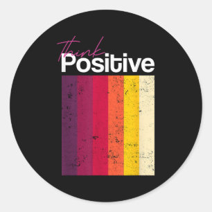 Adesivo Pense no & positivo; Inspire as aspas no Co