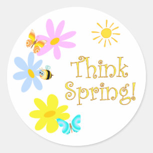 Adesivo Pense o primavera