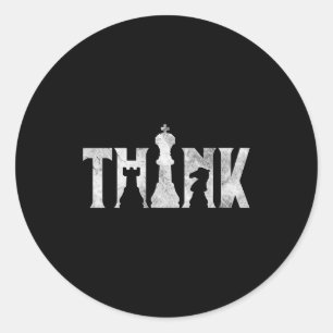 Adesivo Pense Xadrez Eces Jogador Chessmaster Amor Xadrez