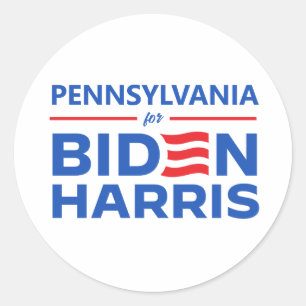 Adesivo Pensilvânia para Biden Harris