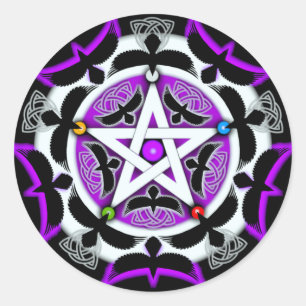 Adesivo Pentacle do corvo de Julia