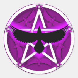 Adesivo Pentáculo Crow - Roxo