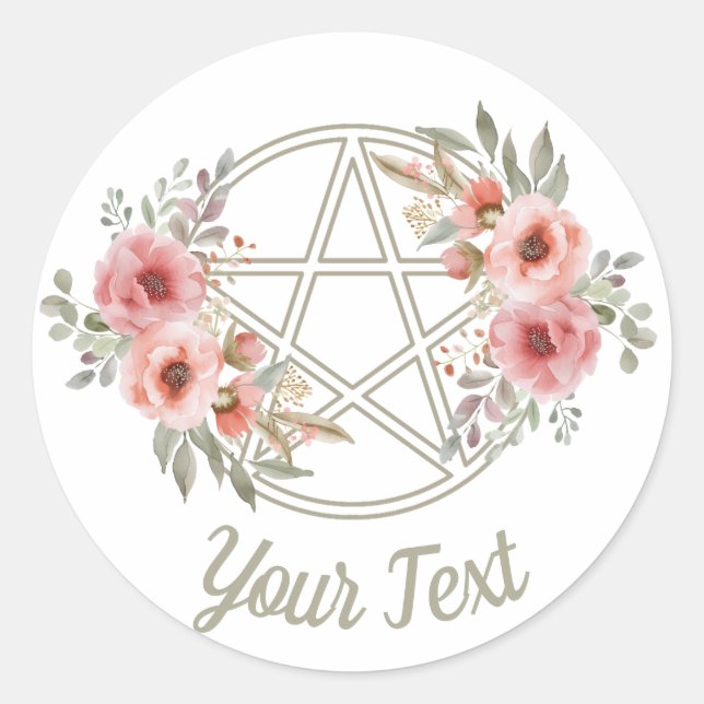Adesivo Pentáculo Floral do Quiet Sage (Frente)