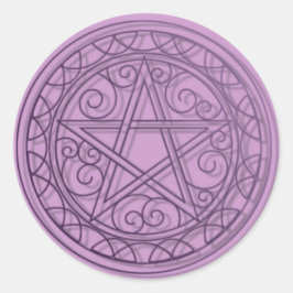 Adesivo Pentáculo roxo suave