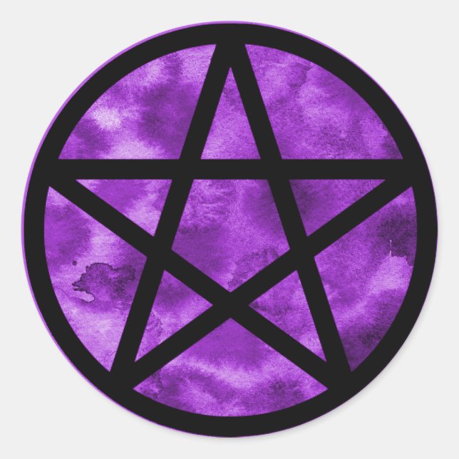 Adesivo Pentágono roxo (Frente)