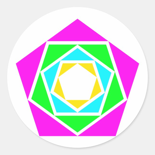 Adesivo Pentágonos pentagons (Frente)