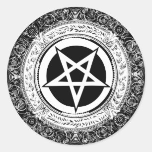 Adesivo Pentagram ornamentado