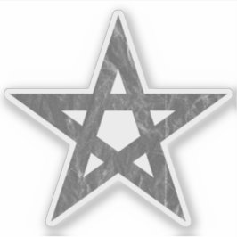 Adesivo Pentagrama (cinza)