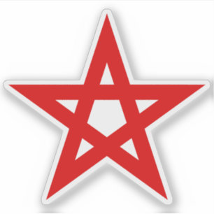Adesivo Pentagrama (vermelho)