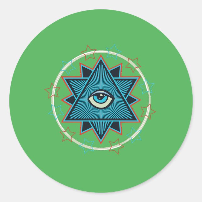 Adesivo Pentagramm Fünfstern Geheimkult von Mächten okkult (Frente)