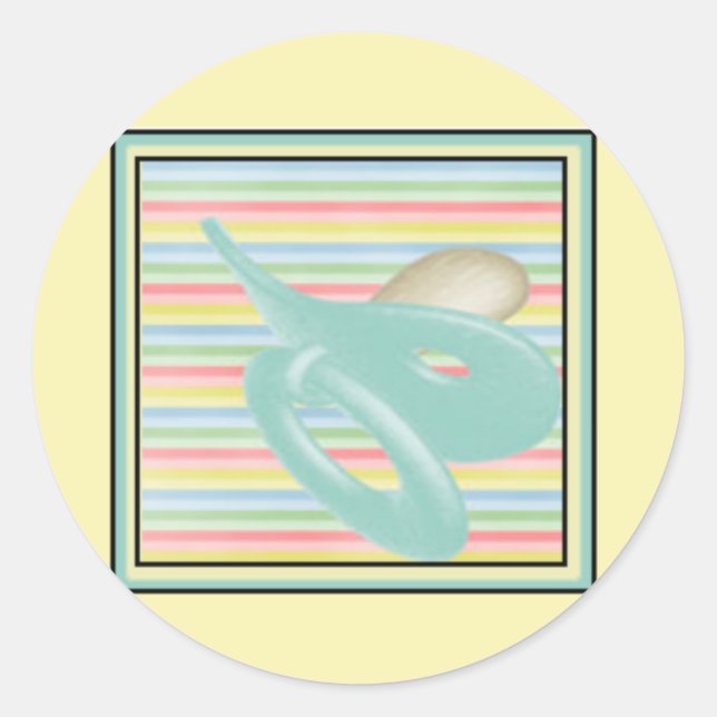 Adesivo Pentes-bebê e selos de envelopes (Frente)