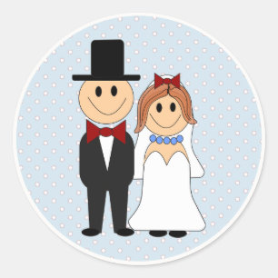 Adesivo Pentes de Bolinhas Azul para Casamento de Noz e No