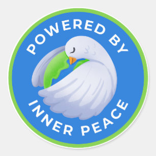 Adesivo Pentes de Dove da Paz Acionados pela Paz Interna