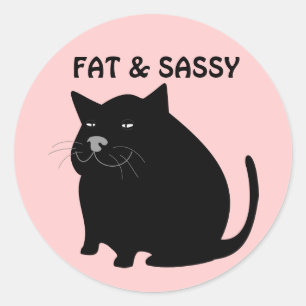 Adesivo Pentes de Gato Gordo e Sassado
