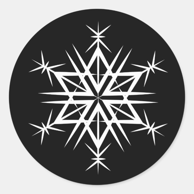 Adesivo Pentes de Natal-Floco de Neve (Frente)