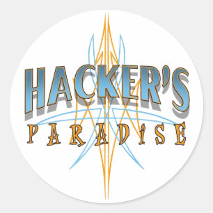 Adesivo Pentes de Paraíso de Hacker