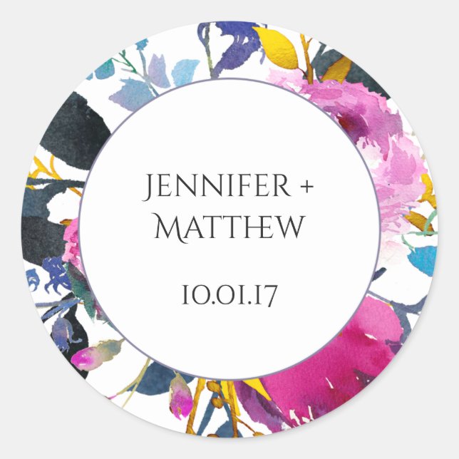 Adesivo Pentes de Sangue Floradas por Aquarela (Frente)