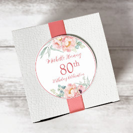 Adesivo Peony Birthday Sticker