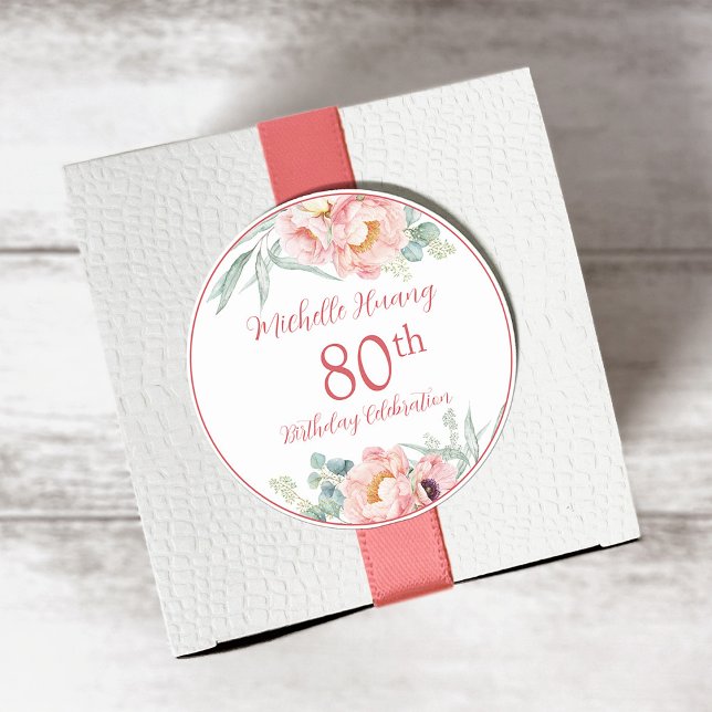 Adesivo Peony Birthday Sticker (Criador carregado)