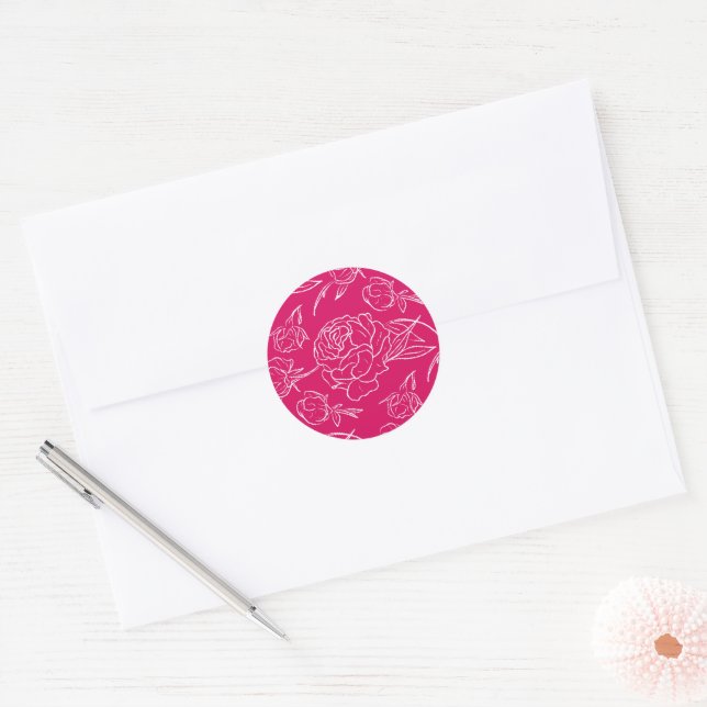Adesivo Peony Elegance Wedding (Envelope)