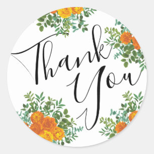 Adesivo Peony Laranja e Rosa Floral Vedura de Envelope