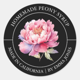 Adesivo Peony Modern label