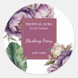 Adesivo Peony Perfume Label
