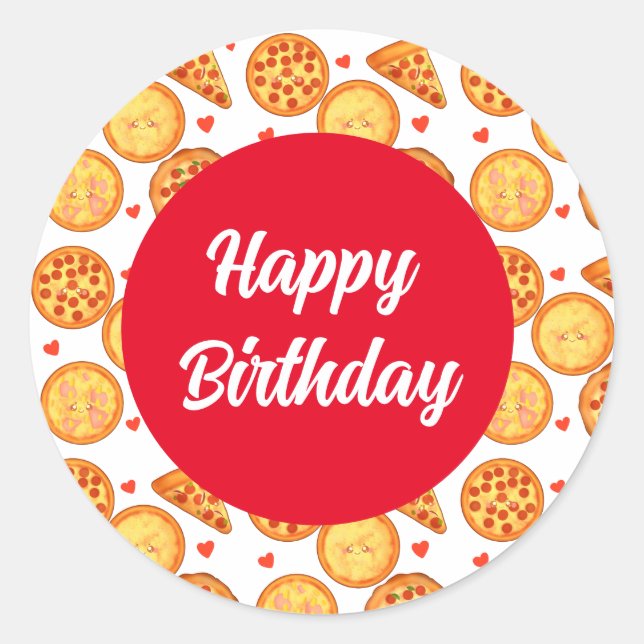 Adesivo Peperroni, Queijo E Margherita Pizza (Frente)