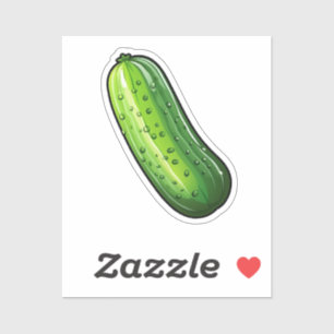 Adesivo Pepino de desenho animado