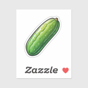 Adesivo Pepino de desenho animado