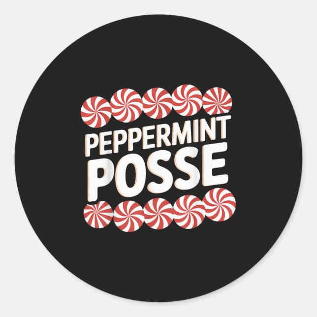 Adesivo Peppermint Sse Festive Christmas Candy Theme Famil (Frente)