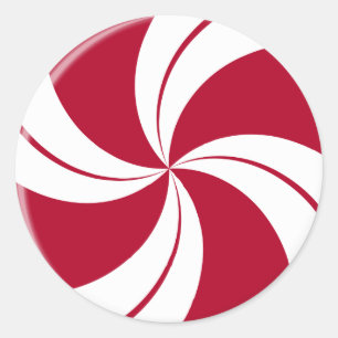 Adesivo Peppermint Swirl Stripe Candy
