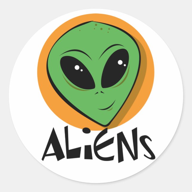 Adesivo Pequena Alienígena Verde (Frente)
