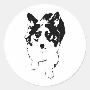 Adesivo Pequena Burst de Velocidade do Corgi