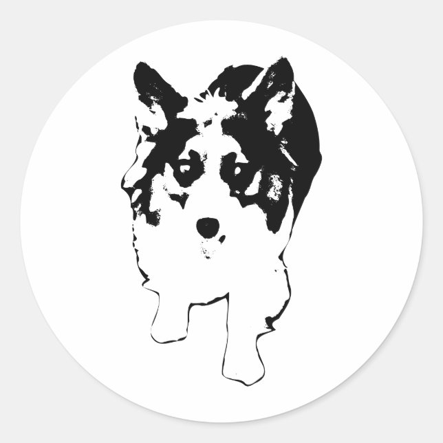 Adesivo Pequena Burst de Velocidade do Corgi (Frente)