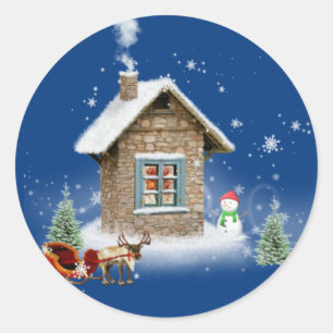 Adesivo Pequena Casa de Natal
