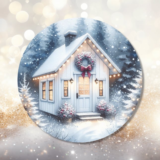 Adesivo Pequena casa num Natal Mágico (Criador carregado)
