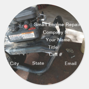 Adesivo pequena empresa de reparação de motores