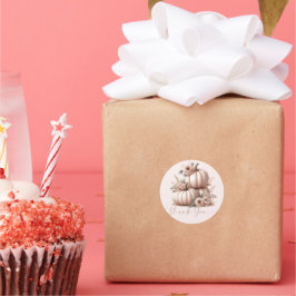 Adesivo Pequena empresa elegante pincel floral cor-de-rosa